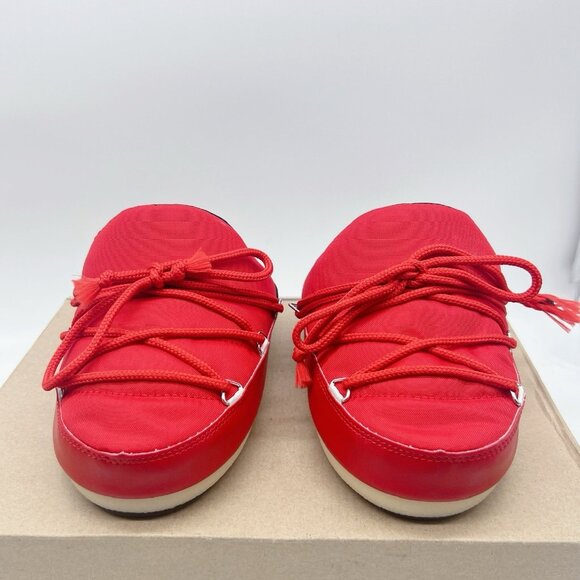 MOON BOOT Full Moon Icon Nylon Mule Red EU 35/ 36 Womens US 5.5 - Picture 4 of 13